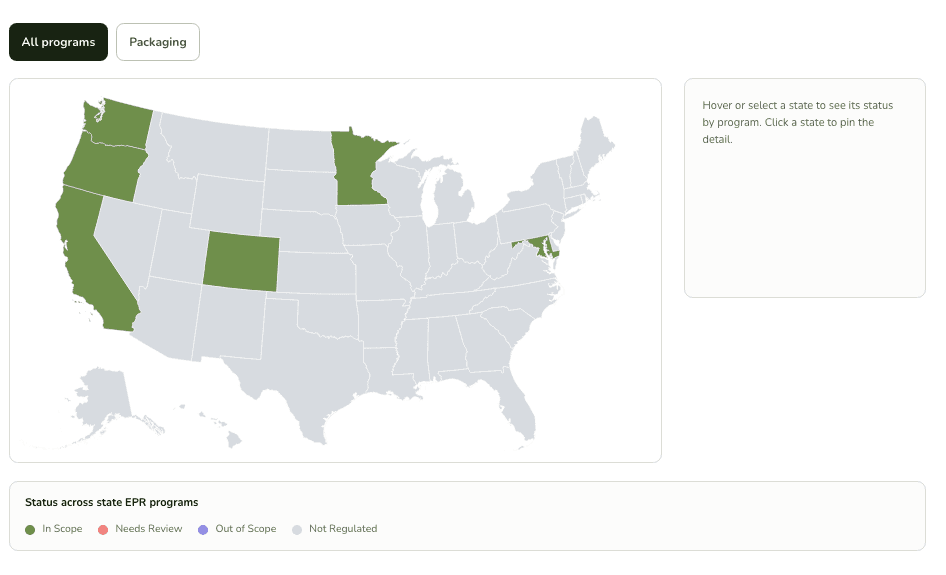 Program coverage map